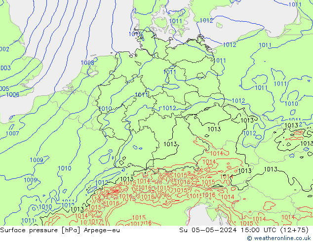 ciśnienie Arpege-eu nie. 05.05.2024 15 UTC