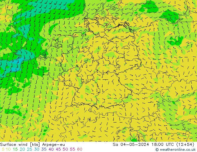 Bodenwind Arpege-eu Sa 04.05.2024 18 UTC