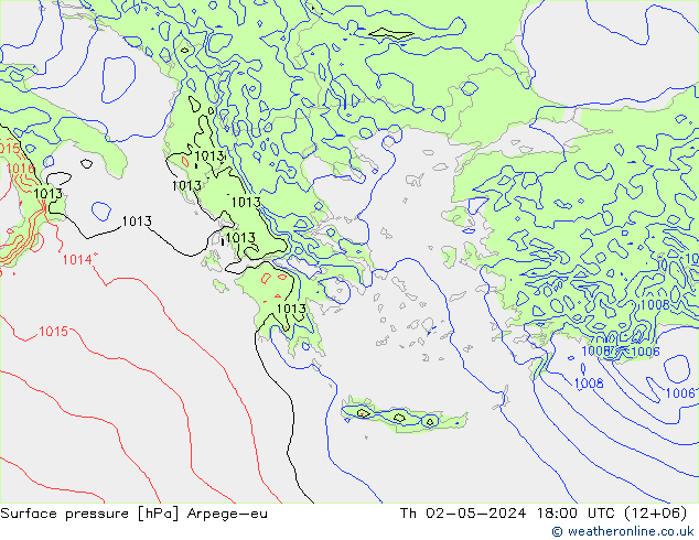 pression de l'air Arpege-eu jeu 02.05.2024 18 UTC