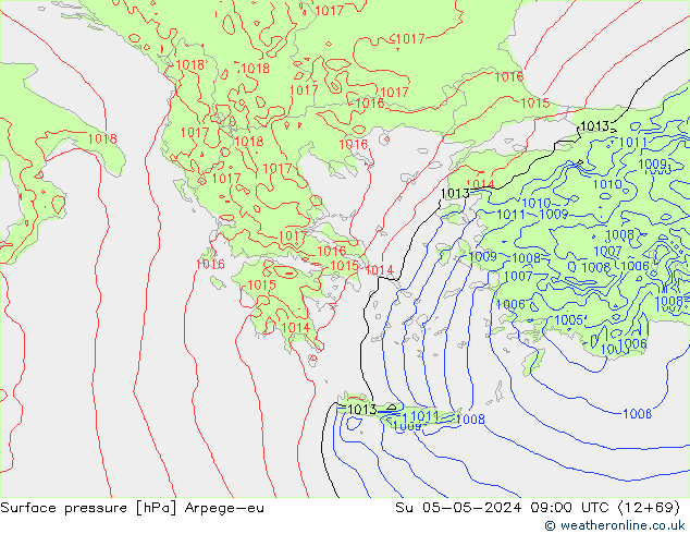 pression de l'air Arpege-eu dim 05.05.2024 09 UTC