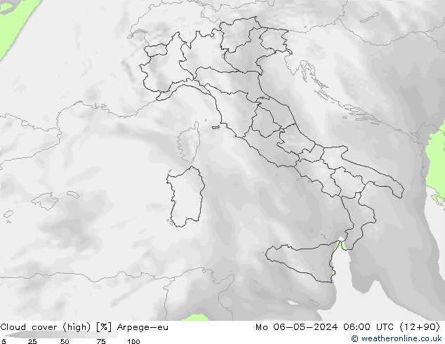 nuvens (high) Arpege-eu Seg 06.05.2024 06 UTC