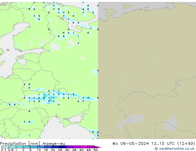 Precipitation Arpege-eu Mo 06.05.2024 15 UTC