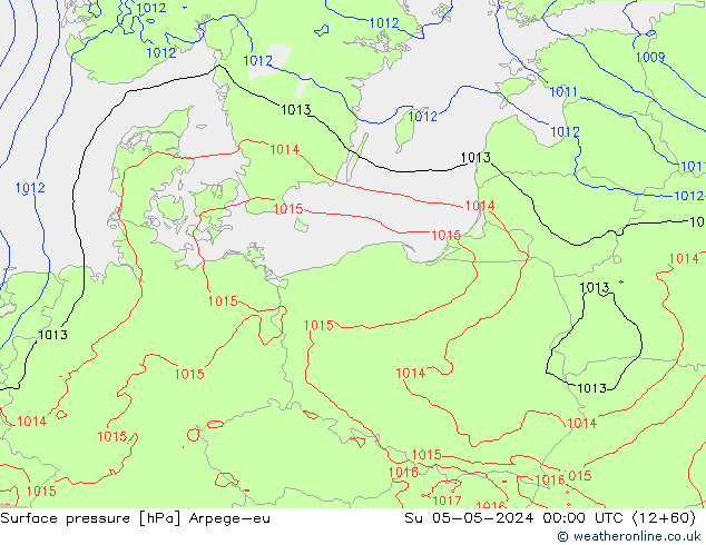 приземное давление Arpege-eu Вс 05.05.2024 00 UTC