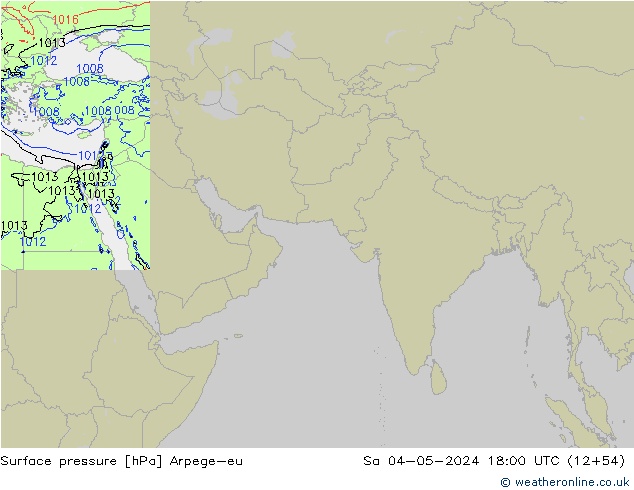 pressão do solo Arpege-eu Sáb 04.05.2024 18 UTC