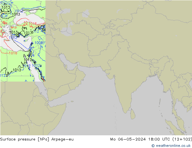 ciśnienie Arpege-eu pon. 06.05.2024 18 UTC