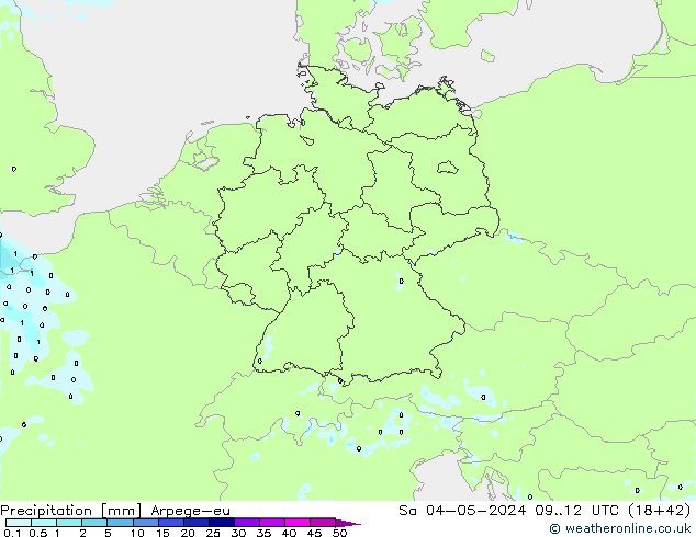 Neerslag Arpege-eu za 04.05.2024 12 UTC