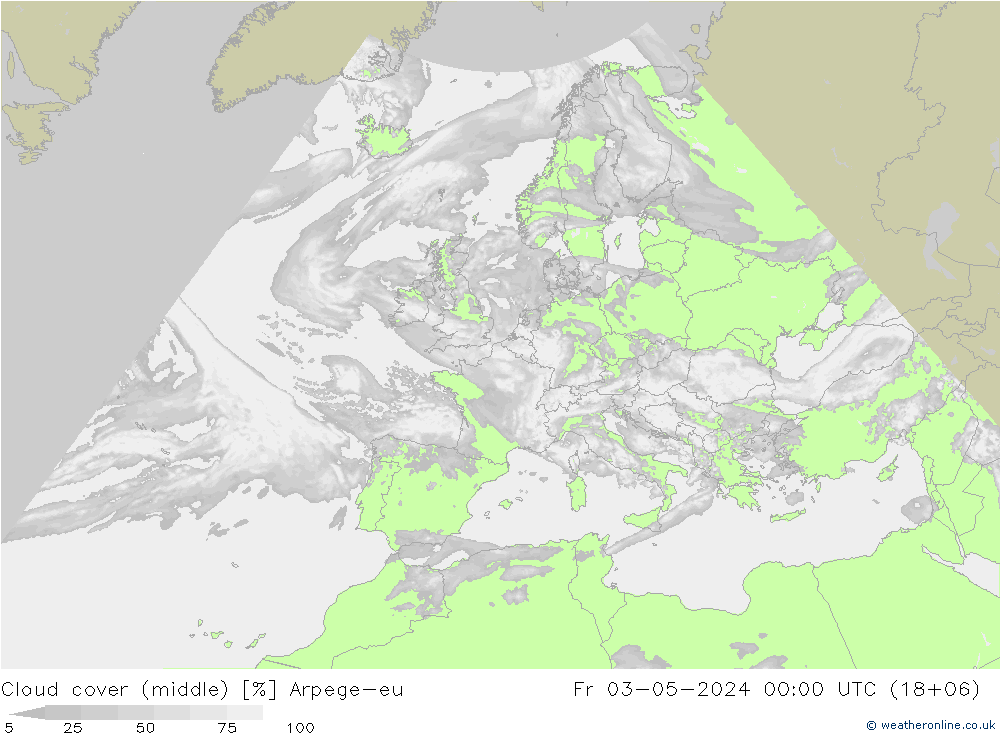 nuvens (médio) Arpege-eu Sex 03.05.2024 00 UTC