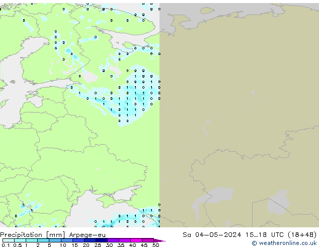 Yağış Arpege-eu Cts 04.05.2024 18 UTC
