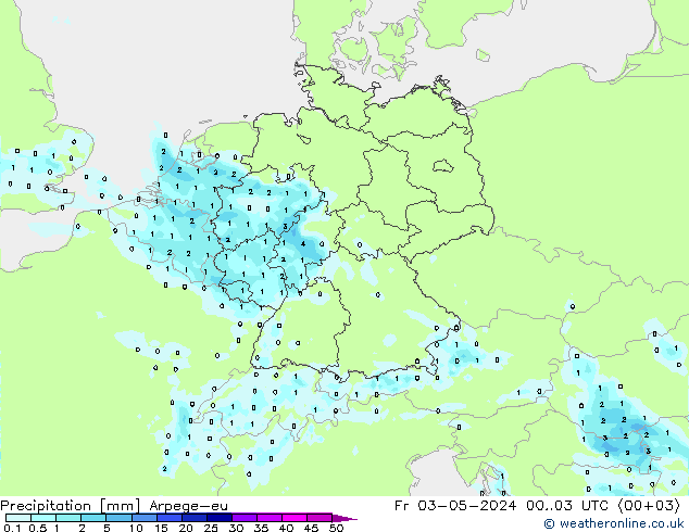 Yağış Arpege-eu Cu 03.05.2024 03 UTC