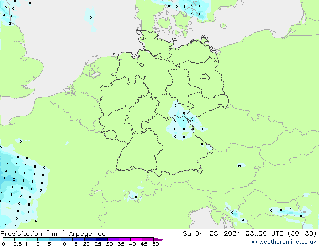 Yağış Arpege-eu Cts 04.05.2024 06 UTC