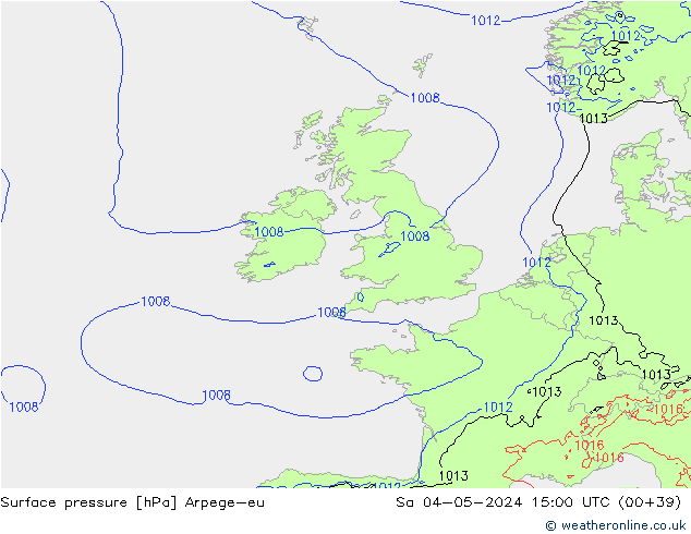pression de l'air Arpege-eu sam 04.05.2024 15 UTC