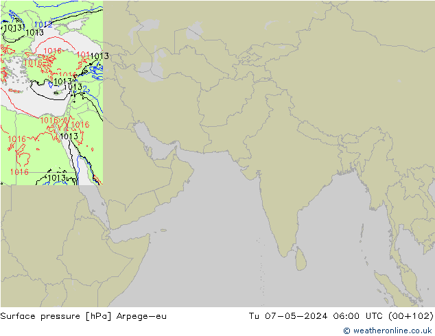pression de l'air Arpege-eu mar 07.05.2024 06 UTC