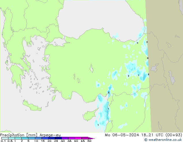 Yağış Arpege-eu Pzt 06.05.2024 21 UTC