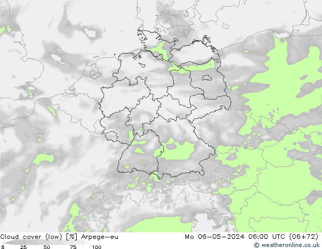 Nubi basse Arpege-eu lun 06.05.2024 06 UTC