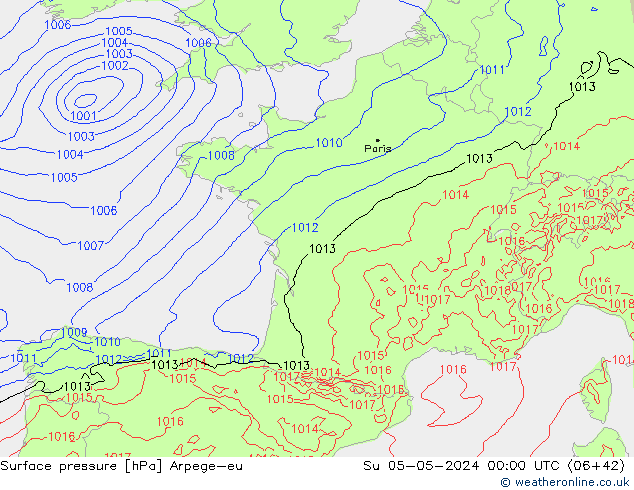      Arpege-eu  05.05.2024 00 UTC