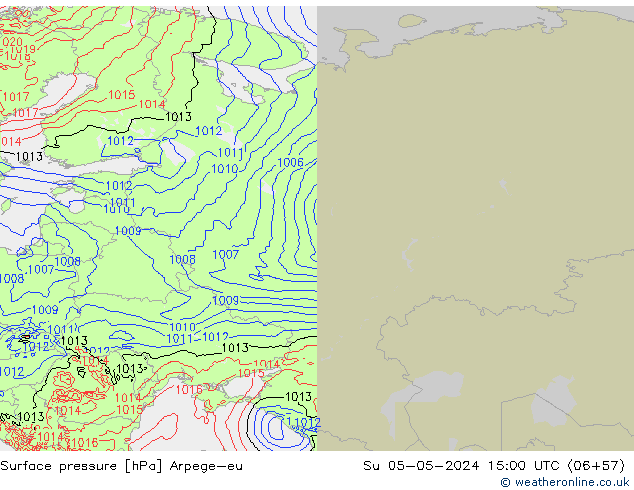 pression de l'air Arpege-eu dim 05.05.2024 15 UTC