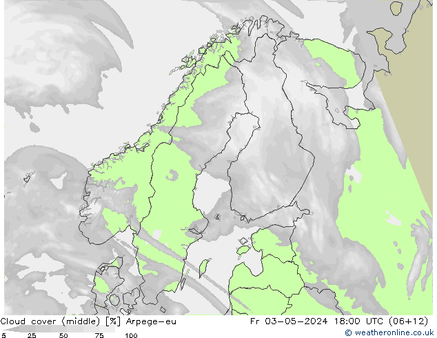Wolken (mittel) Arpege-eu Fr 03.05.2024 18 UTC