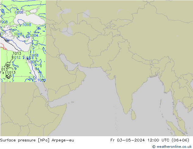 pression de l'air Arpege-eu ven 03.05.2024 12 UTC