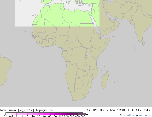 neve recém-caída Arpege-eu Dom 05.05.2024 18 UTC