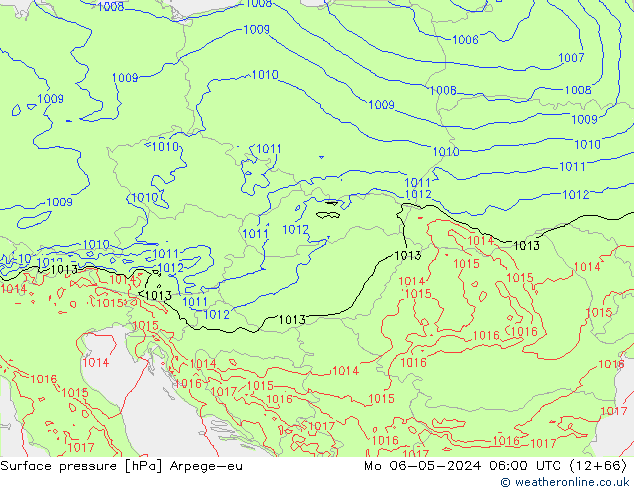 Luchtdruk (Grond) Arpege-eu ma 06.05.2024 06 UTC