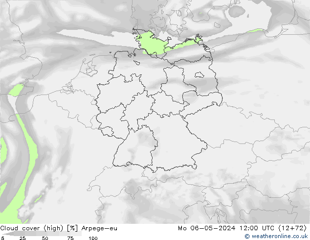 nuvens (high) Arpege-eu Seg 06.05.2024 12 UTC