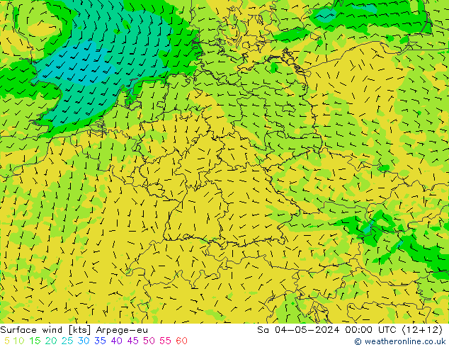 Bodenwind Arpege-eu Sa 04.05.2024 00 UTC