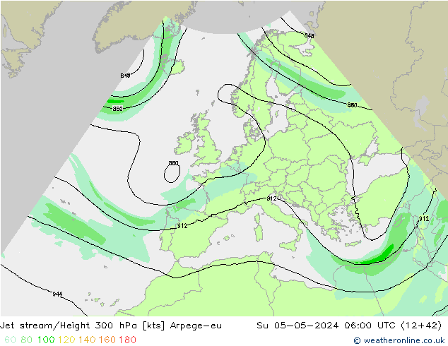Prąd strumieniowy Arpege-eu nie. 05.05.2024 06 UTC