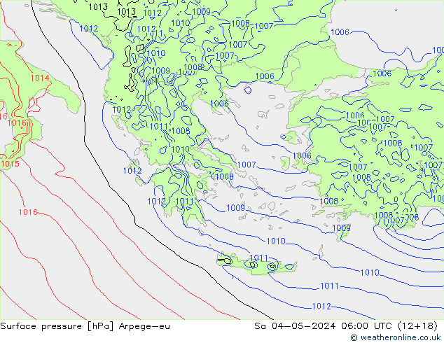 ciśnienie Arpege-eu so. 04.05.2024 06 UTC