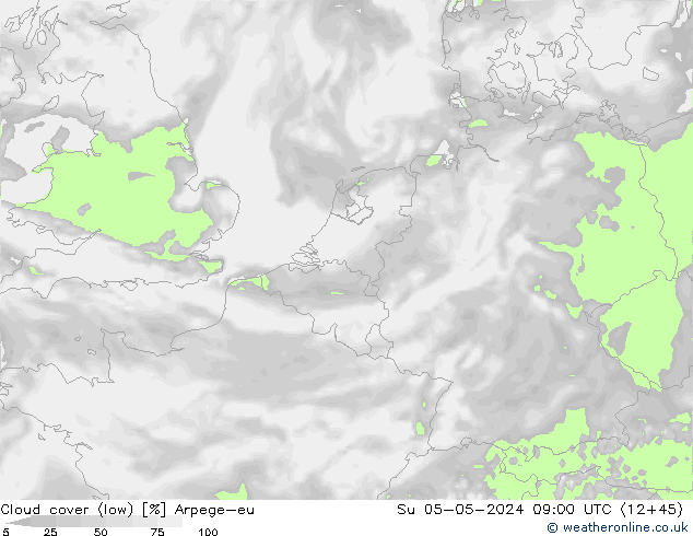 Wolken (tief) Arpege-eu So 05.05.2024 09 UTC