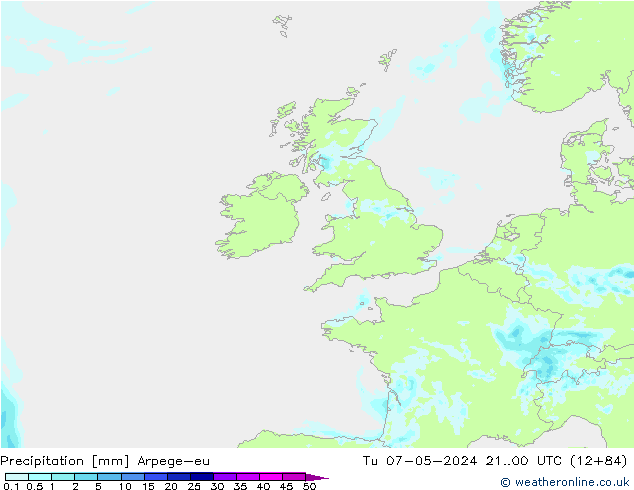 Neerslag Arpege-eu di 07.05.2024 00 UTC
