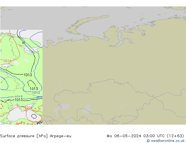 pression de l'air Arpege-eu lun 06.05.2024 03 UTC