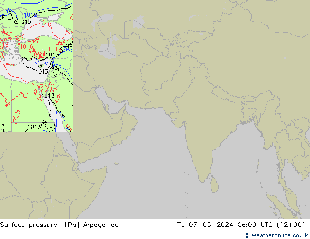 Luchtdruk (Grond) Arpege-eu di 07.05.2024 06 UTC