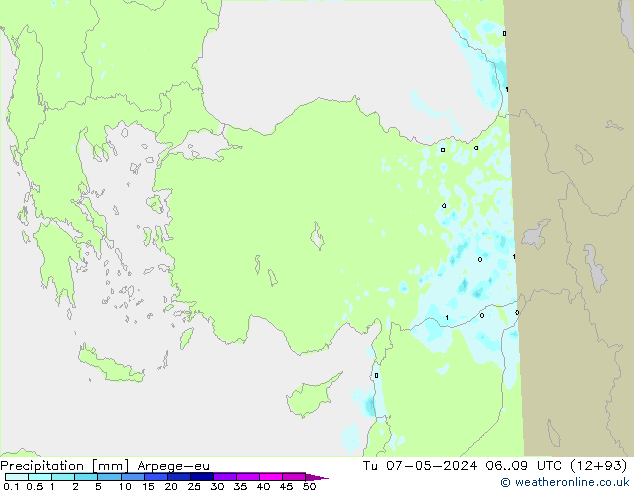 Neerslag Arpege-eu di 07.05.2024 09 UTC