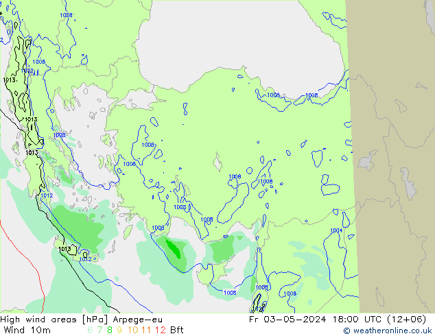Windvelden Arpege-eu vr 03.05.2024 18 UTC