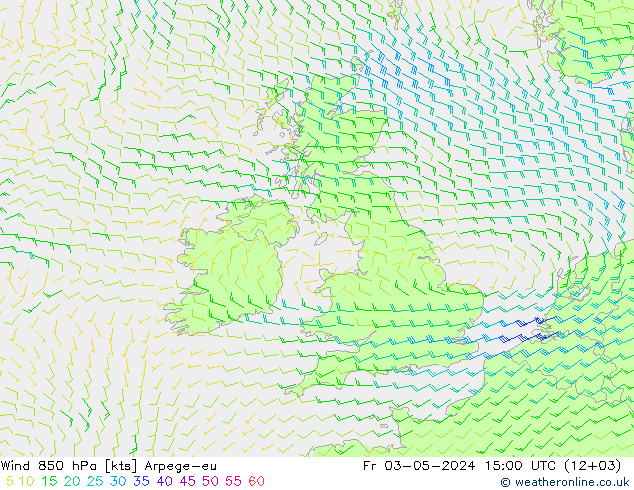  850 hPa Arpege-eu  03.05.2024 15 UTC