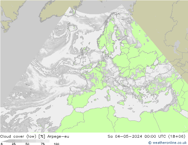 Wolken (tief) Arpege-eu Sa 04.05.2024 00 UTC