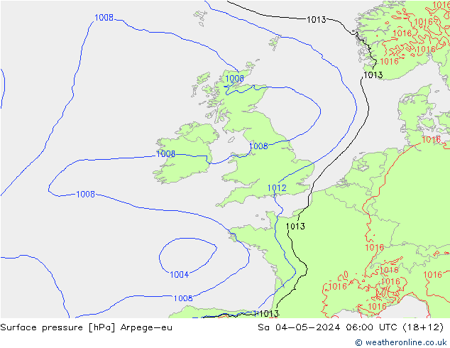 pression de l'air Arpege-eu sam 04.05.2024 06 UTC