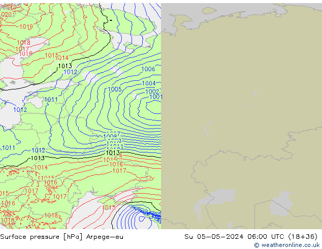 ciśnienie Arpege-eu nie. 05.05.2024 06 UTC