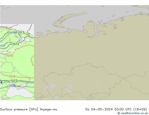 Luchtdruk (Grond) Arpege-eu za 04.05.2024 03 UTC