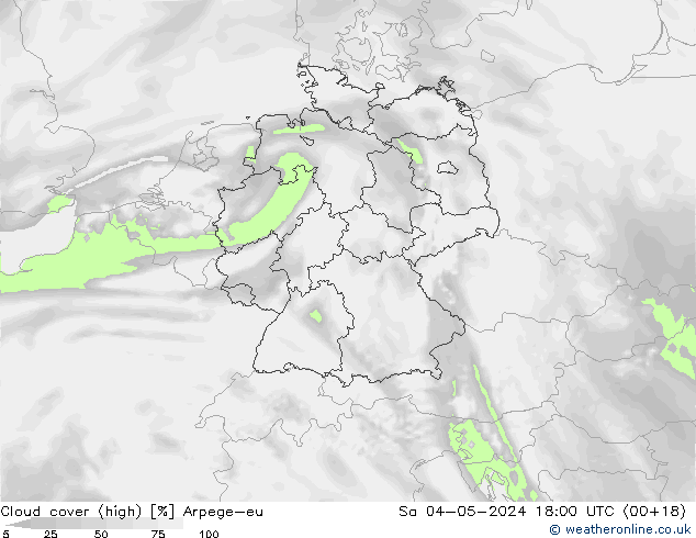 облака (средний) Arpege-eu сб 04.05.2024 18 UTC