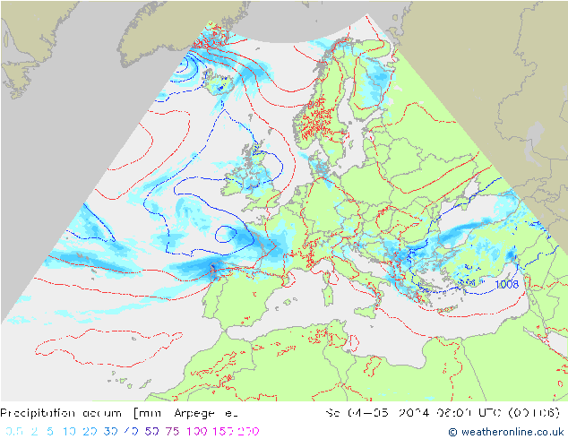 Nied. akkumuliert Arpege-eu Sa 04.05.2024 06 UTC