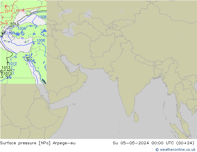 pression de l'air Arpege-eu dim 05.05.2024 00 UTC