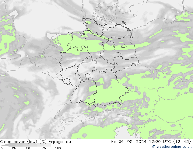 Wolken (tief) Arpege-eu Mo 06.05.2024 12 UTC