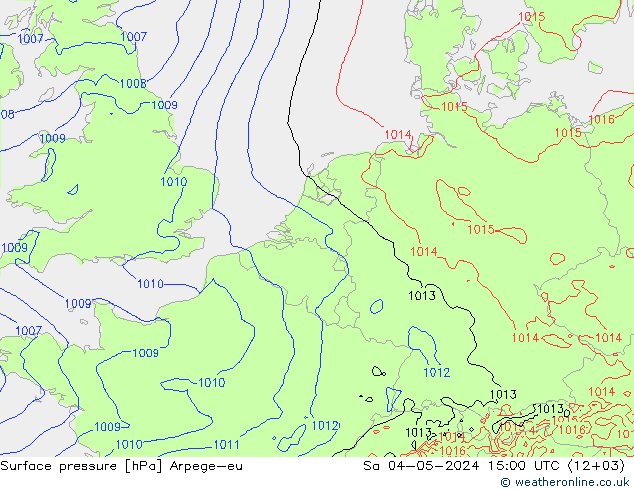 ciśnienie Arpege-eu so. 04.05.2024 15 UTC