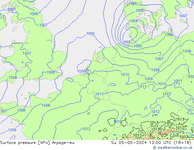 ciśnienie Arpege-eu nie. 05.05.2024 12 UTC