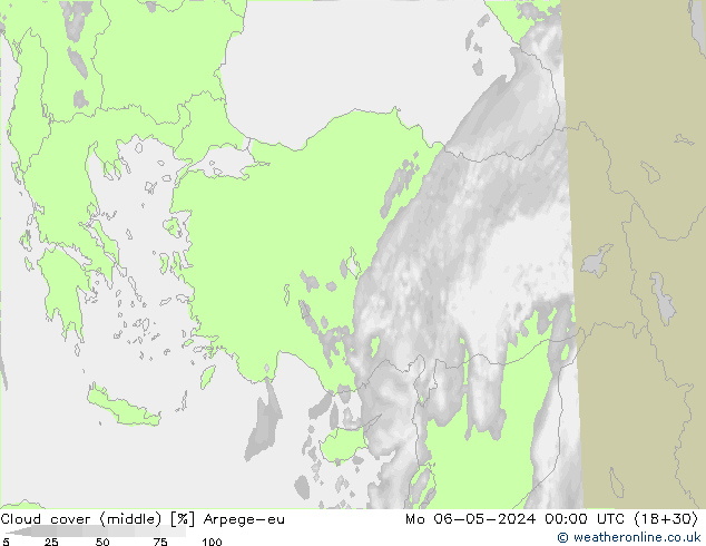 Bulutlar (orta) Arpege-eu Pzt 06.05.2024 00 UTC