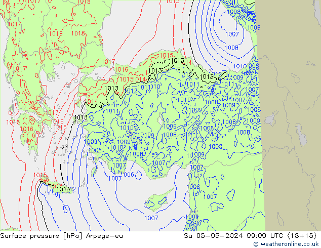 pression de l'air Arpege-eu dim 05.05.2024 09 UTC