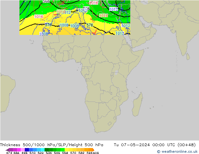 Thck 500-1000hPa Arpege-eu mar 07.05.2024 00 UTC