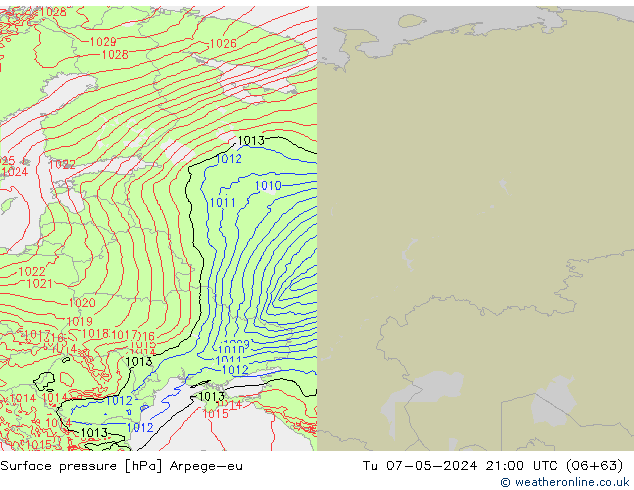 ciśnienie Arpege-eu wto. 07.05.2024 21 UTC