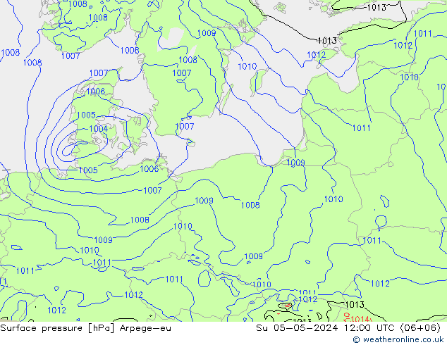 ciśnienie Arpege-eu nie. 05.05.2024 12 UTC